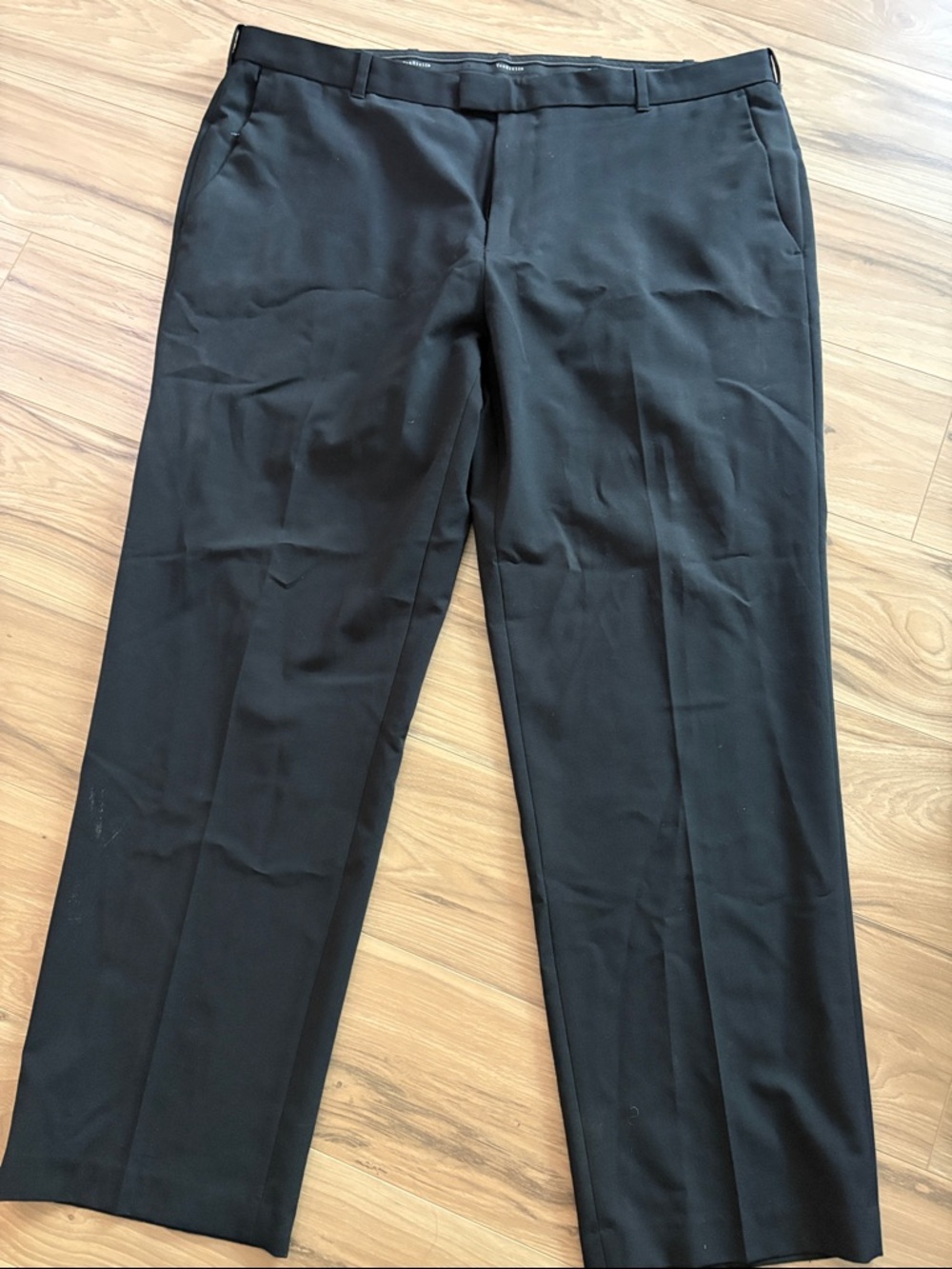 Van Heusen Men's Black Dress Pants - Straight Fit